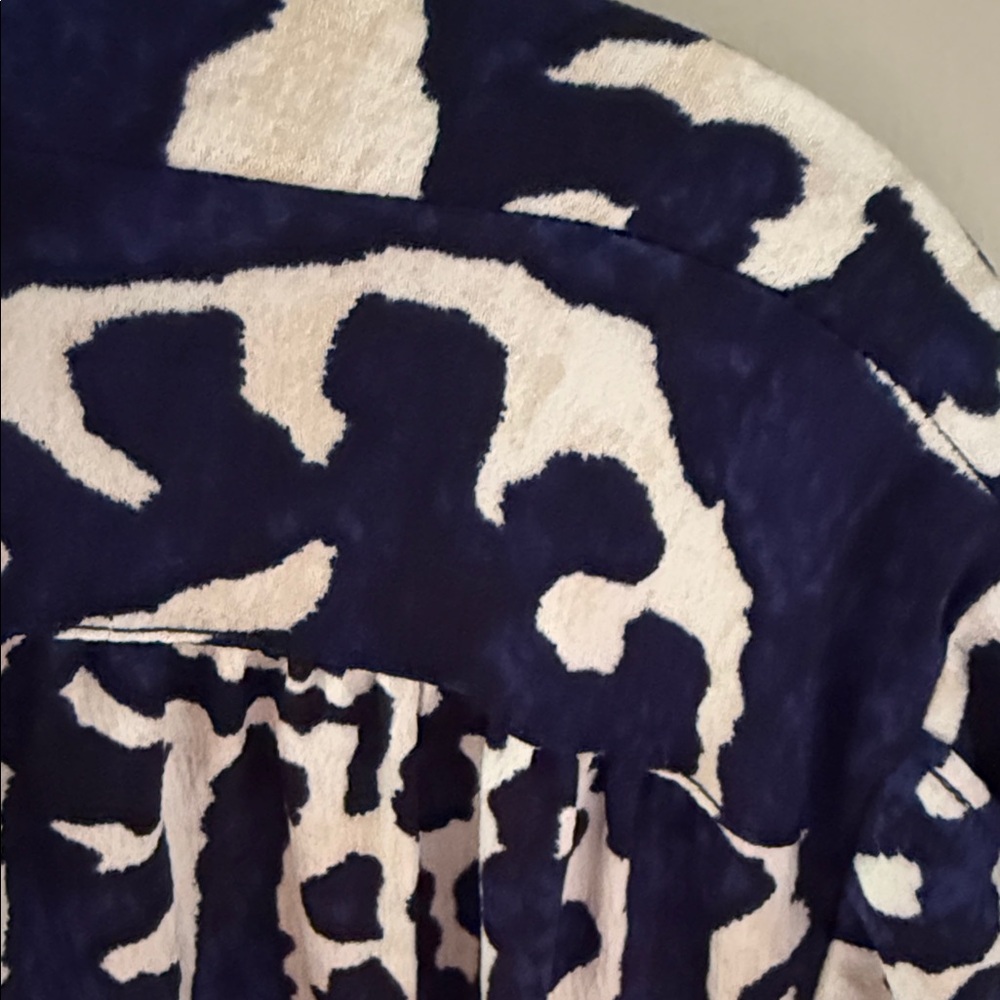 NIC+ZOE Navy and White Three Quarter length Sleeve Dress - Picture 4 of 7